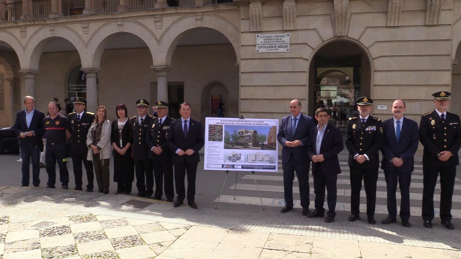 Actor de presentación del proyecto de construcción de la nueva comisaría de Policía Nacional en Andújar