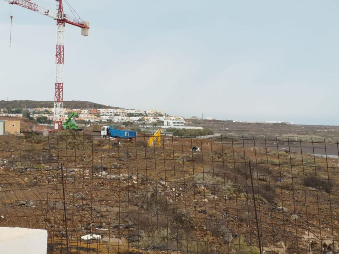 Obras del Hotel en la playa de La Tejita 