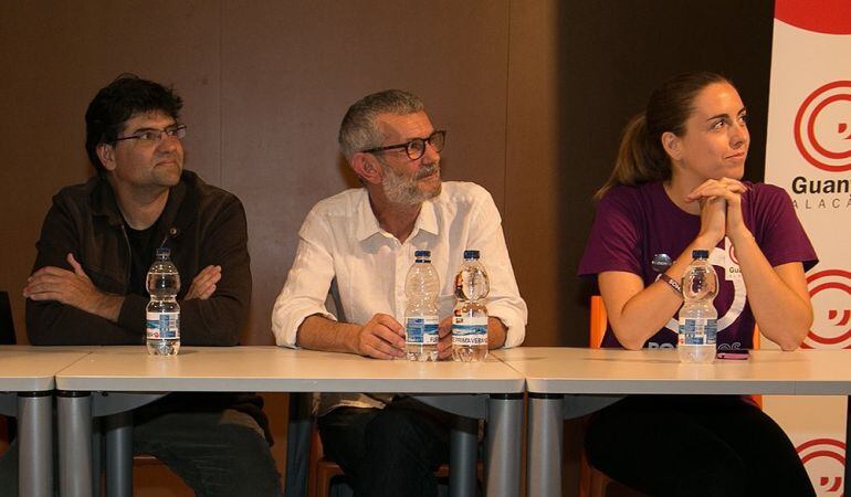 Miguel Ángel Pavón (i), José Luis Berenguer (c) y Nerea Belmonte (d). Foto de archivo