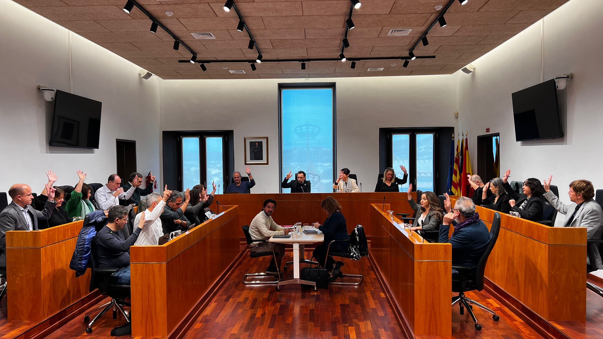 Imagen del pleno de Vila