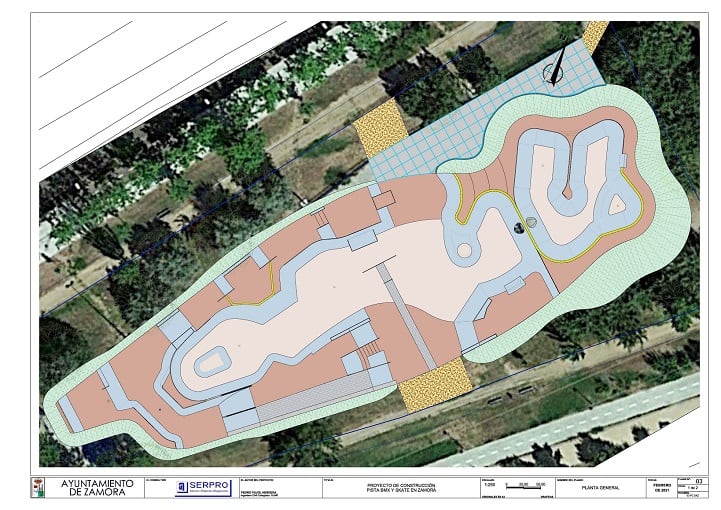 Plano de la nueva pista