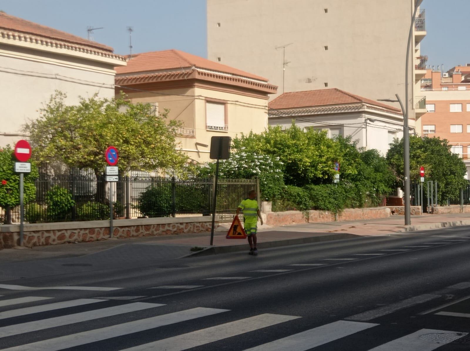 Un trabajador municipal de Lorca