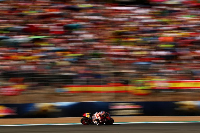 Pedrosa rueda en Jerez