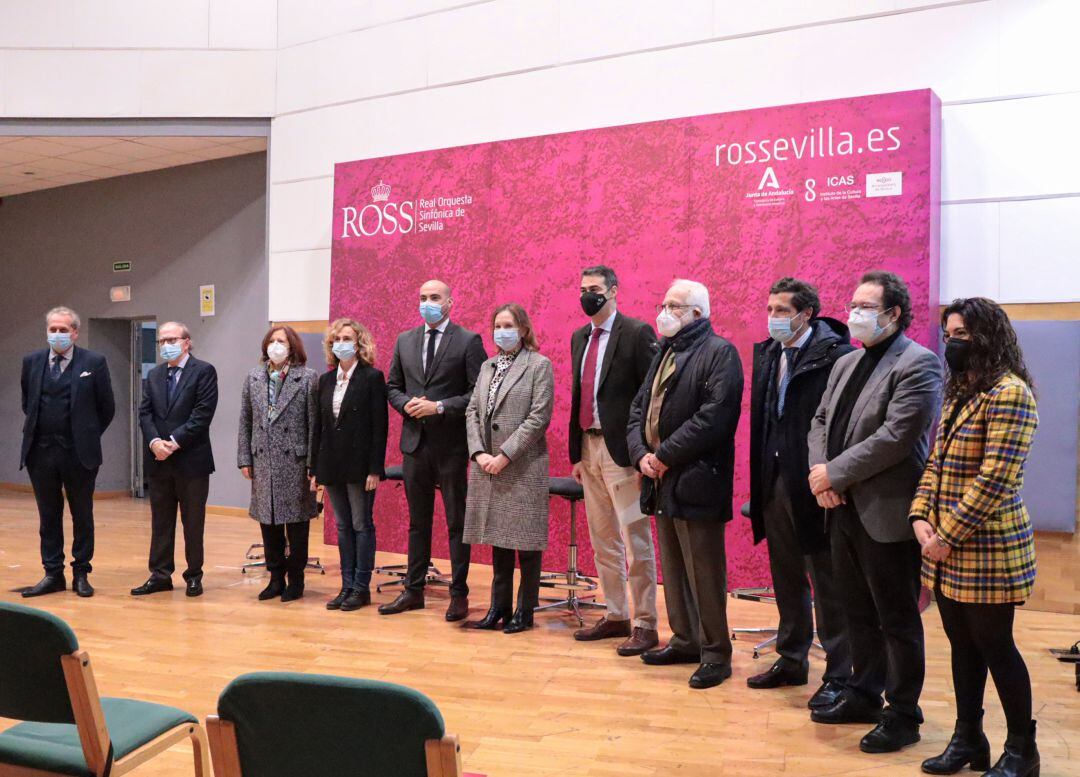 Presentación a los medios de la obra social de la Real Orquesta Sinfónica de Sevilla.