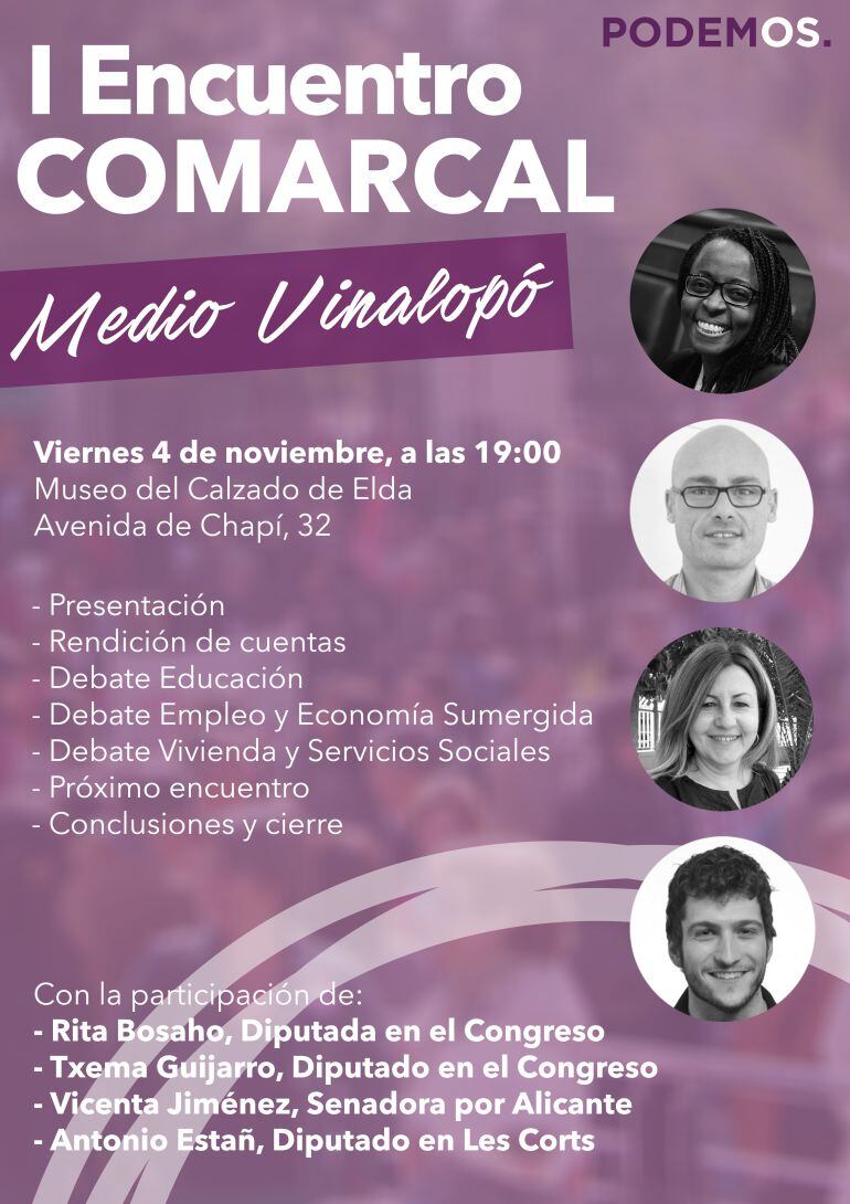 I Encuentro Comarcal Podemos Medio Vinalopó 