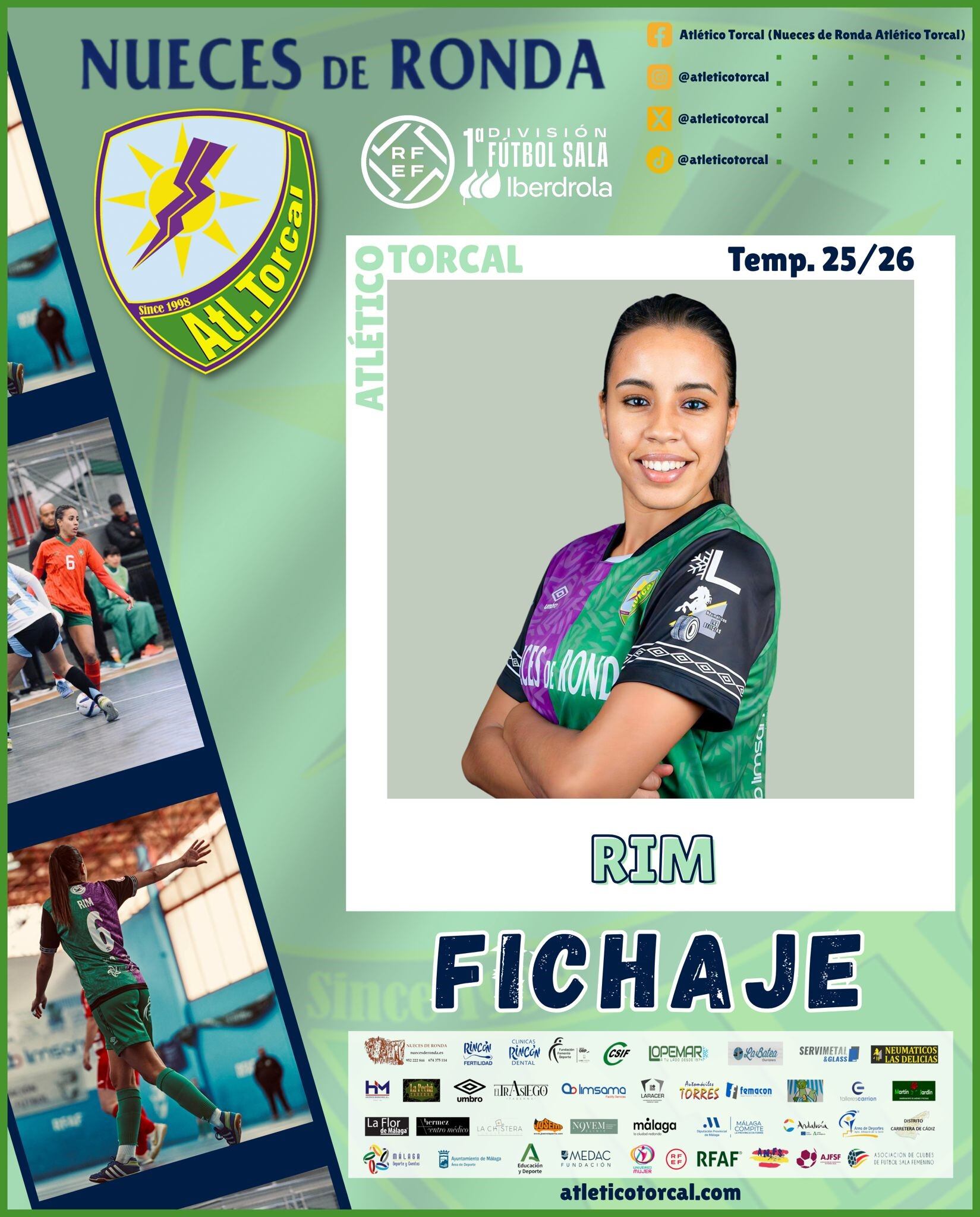 La internacional marroquí Rim Soubki, fichaje del Nueces de Ronda Atlético Torcal