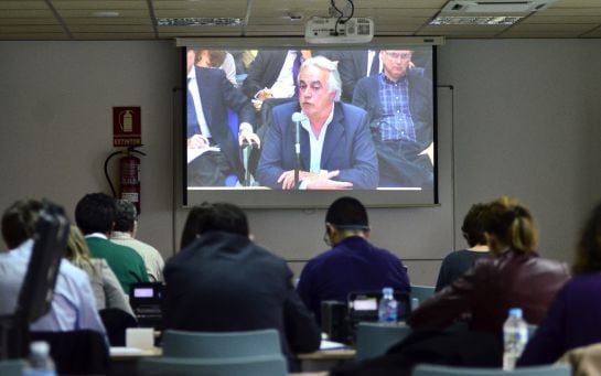 Juan Carlos Alía, en el momento de su declaración