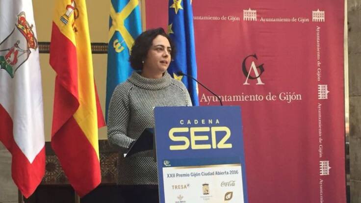 Arancha Martínez Cueto, presidenta 'Una Ciudad para Todos', Medalla de Oro de Gijón
