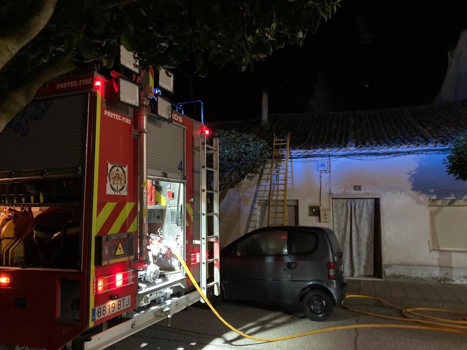 Intervención de los Bomberos Diputación Valladolid