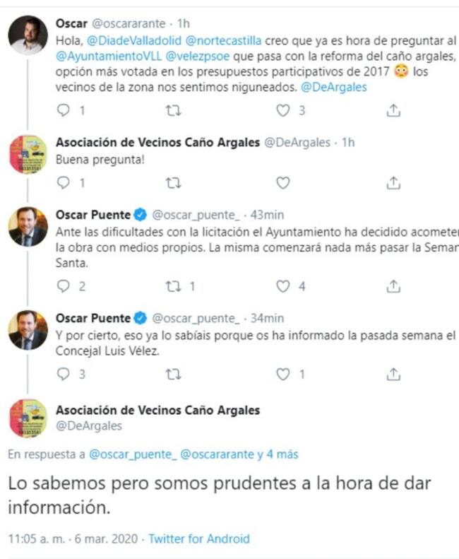 Captura del hilo sobre la obra