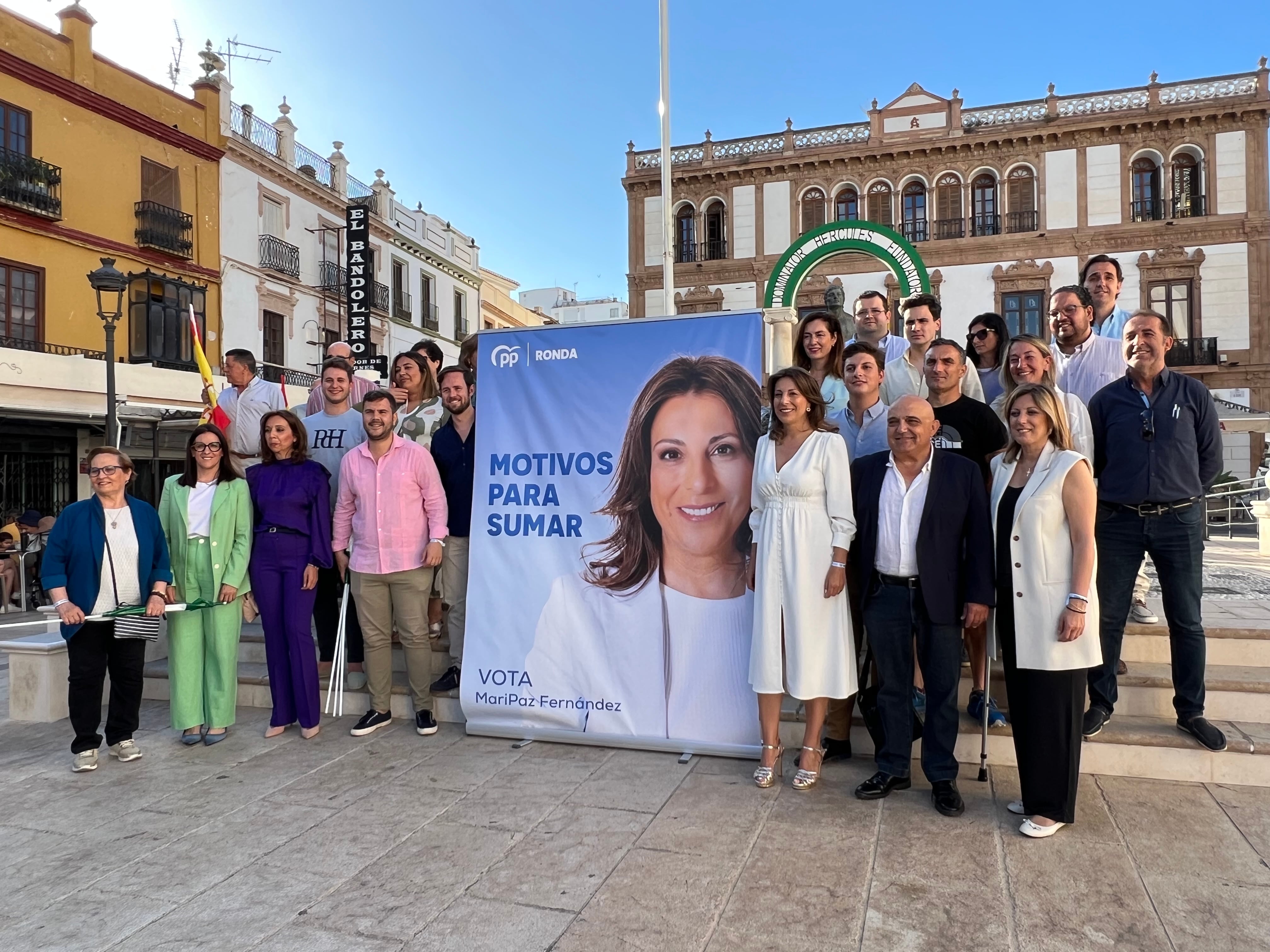 El partido Popular eligió la Plaza del Socorro para dar inicio a su campaña electoral