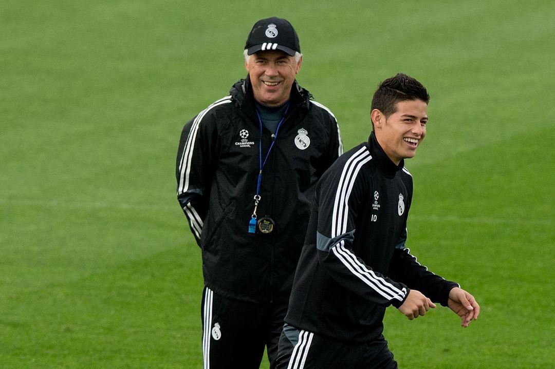 Ancelotti y James Rodriguez