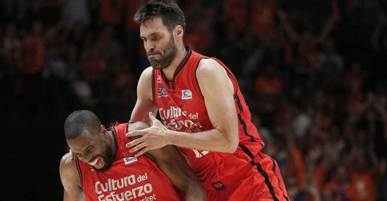 Fernando San Emeterio, durante las semifinales ante Baskonia