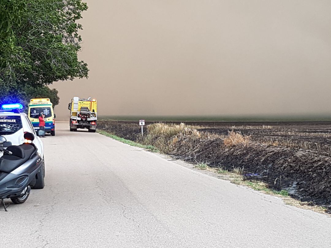 Activación emergencia por incendio en Almoguera