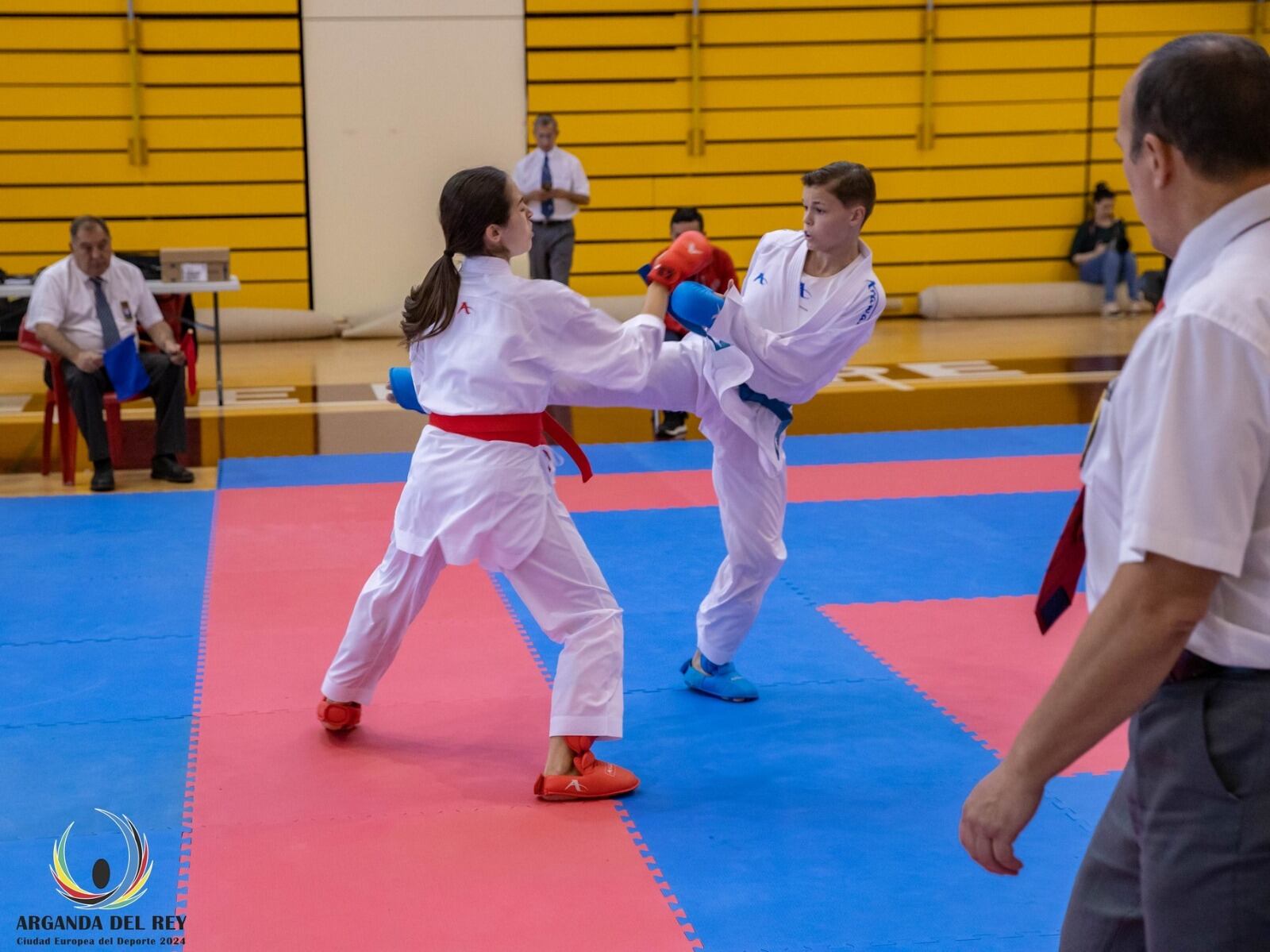 Amelie Yaiza Skiba en uno de los combates.