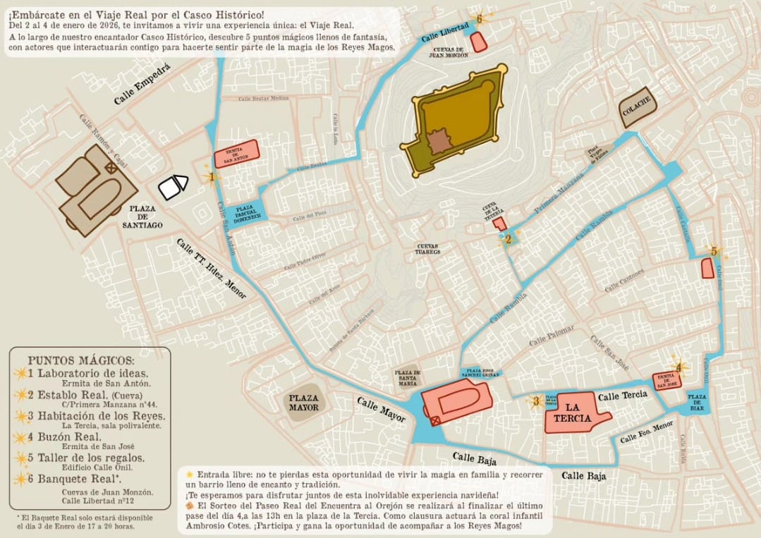 Plano del viaje real