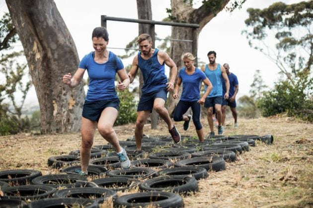 Diversifique su entrenamiento practicando boot camp.