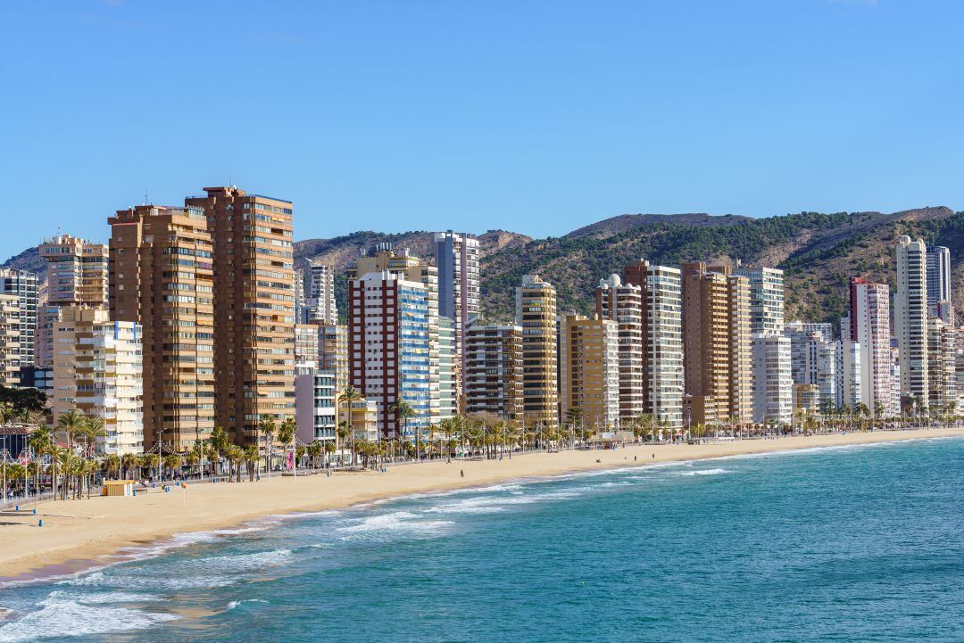 Playa de Levante en Benidorm