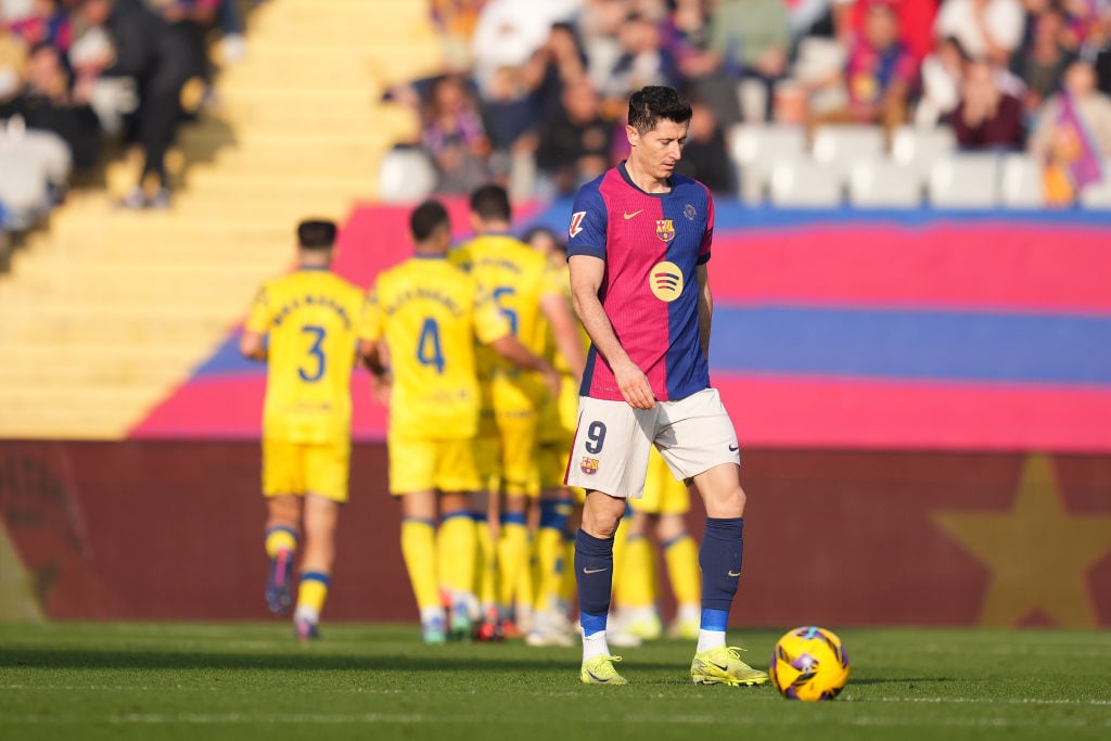 Lewandowski tras el 1-2 de Las Palmas