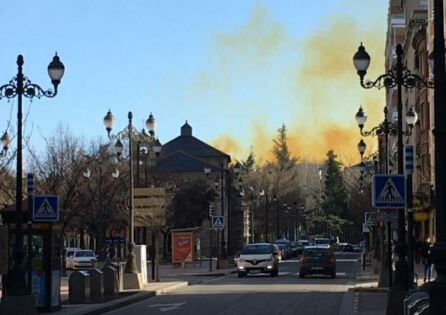 La nube vista desde la Calle Ancha de Ponferrada