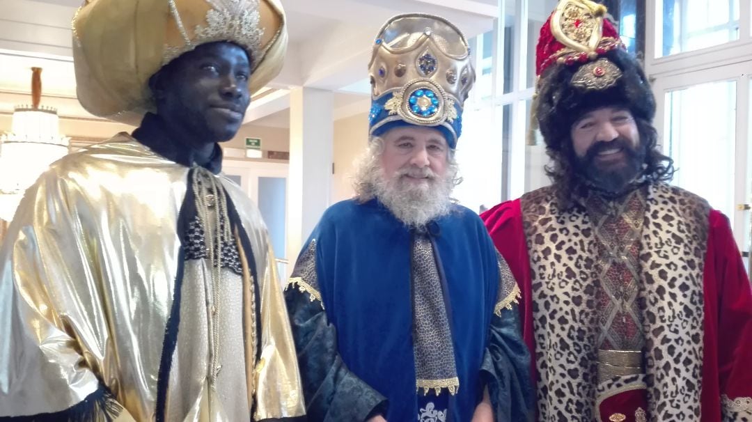 Baltasar, Melchor y Gaspar en Oviedo, esta mañana