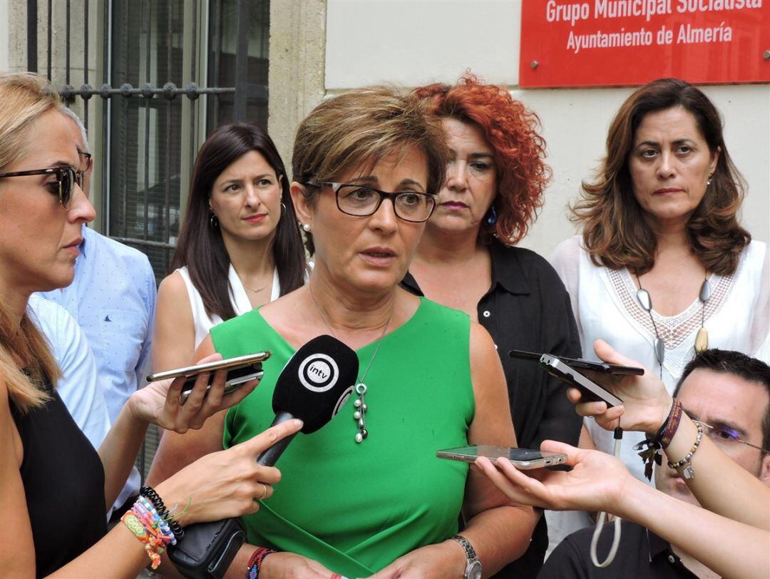 Adriana Valverde portavoz del PSOE en el Ayuntamiento de Almería.