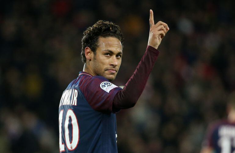 Neymar, durante un partido con el PSG