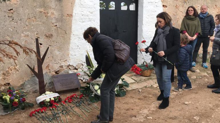 Un momento durante el acto