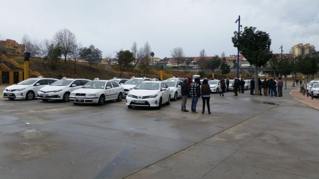 El sector del taxi en Algeciras.