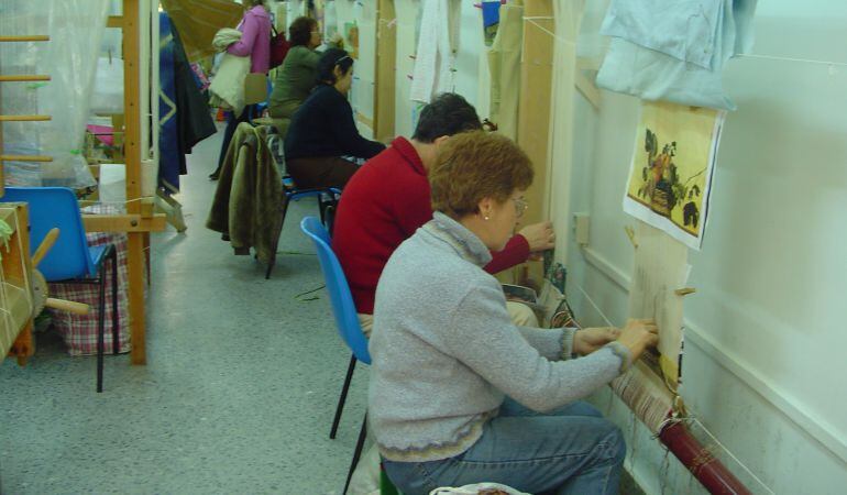 Telares en los cursos de Alcorcón