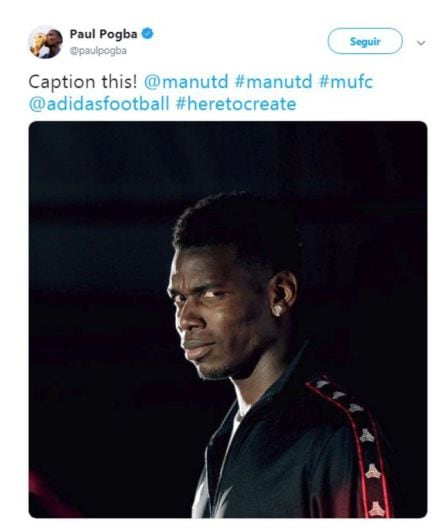 Tweet de Pogba tras el despido de Mourinho.