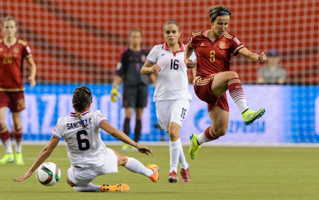 Sonia Bermúdez, en un partido del Mundial 2015.