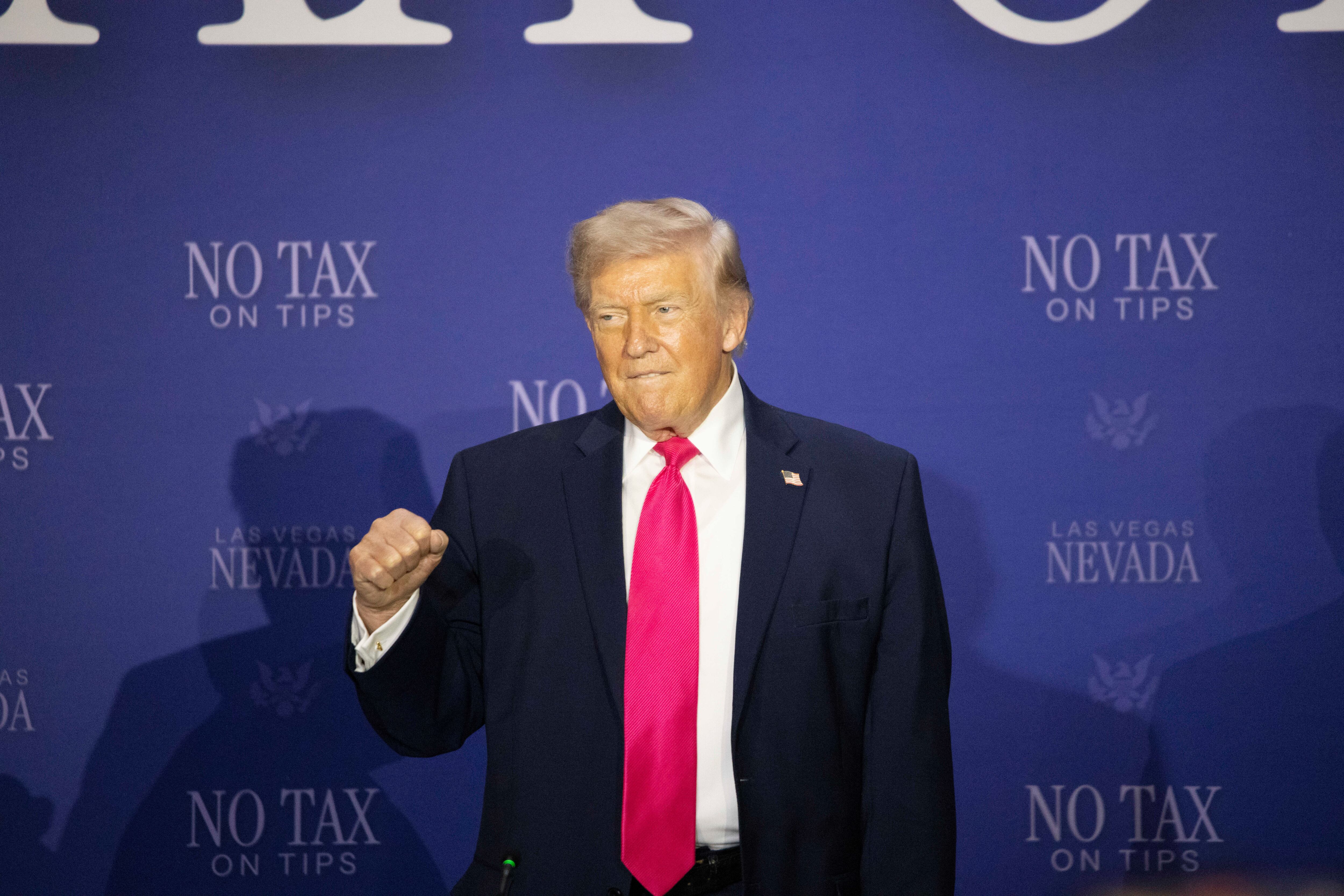 El presidente de Estados Unidos, Donald Trump, el 17 de abril de 2026, en Las Vegas