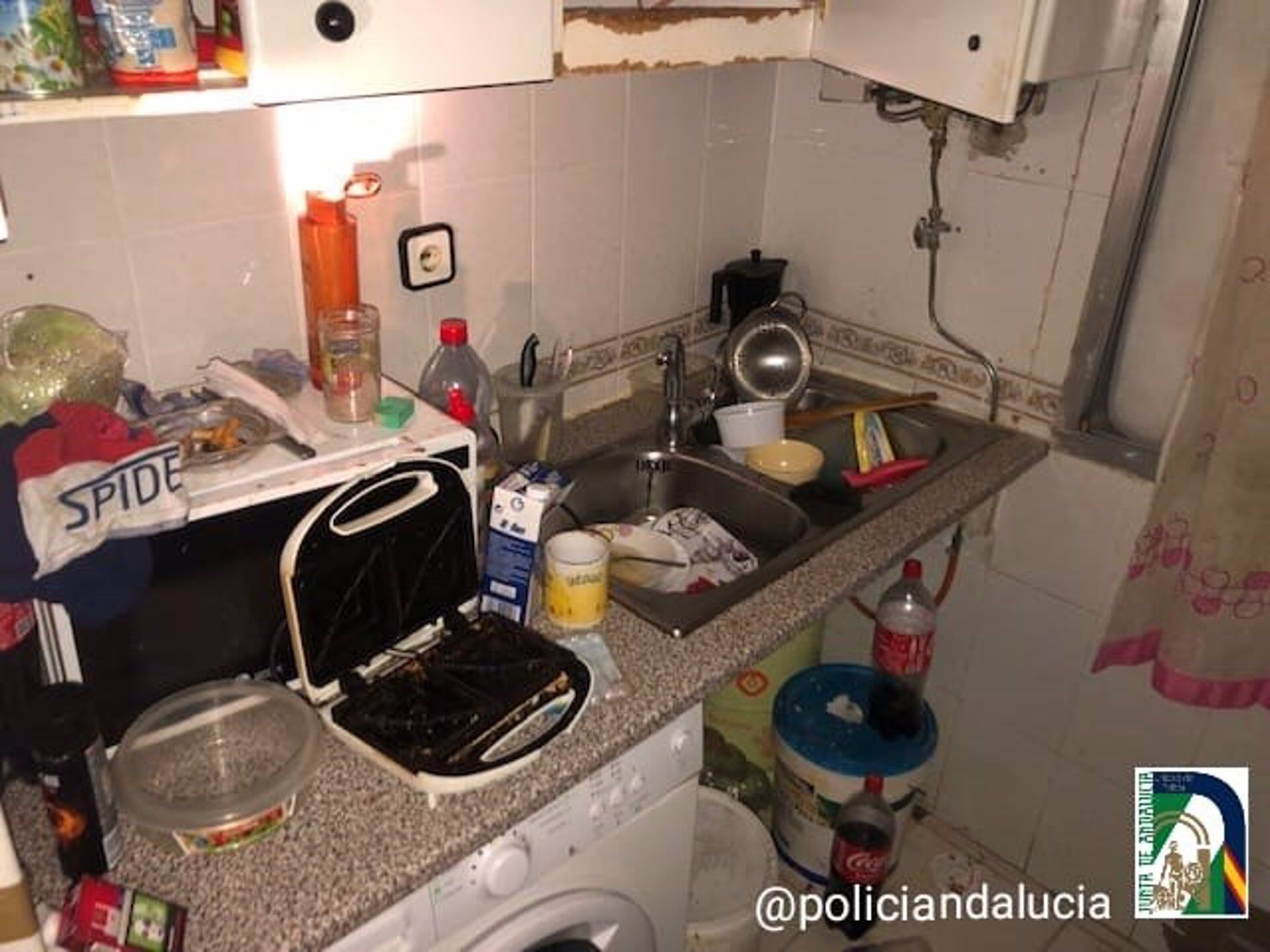 Imagen del interior de la vivienda familiar