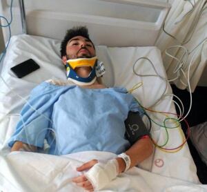 El ciclista del BTT Elda está ingresado por precaución