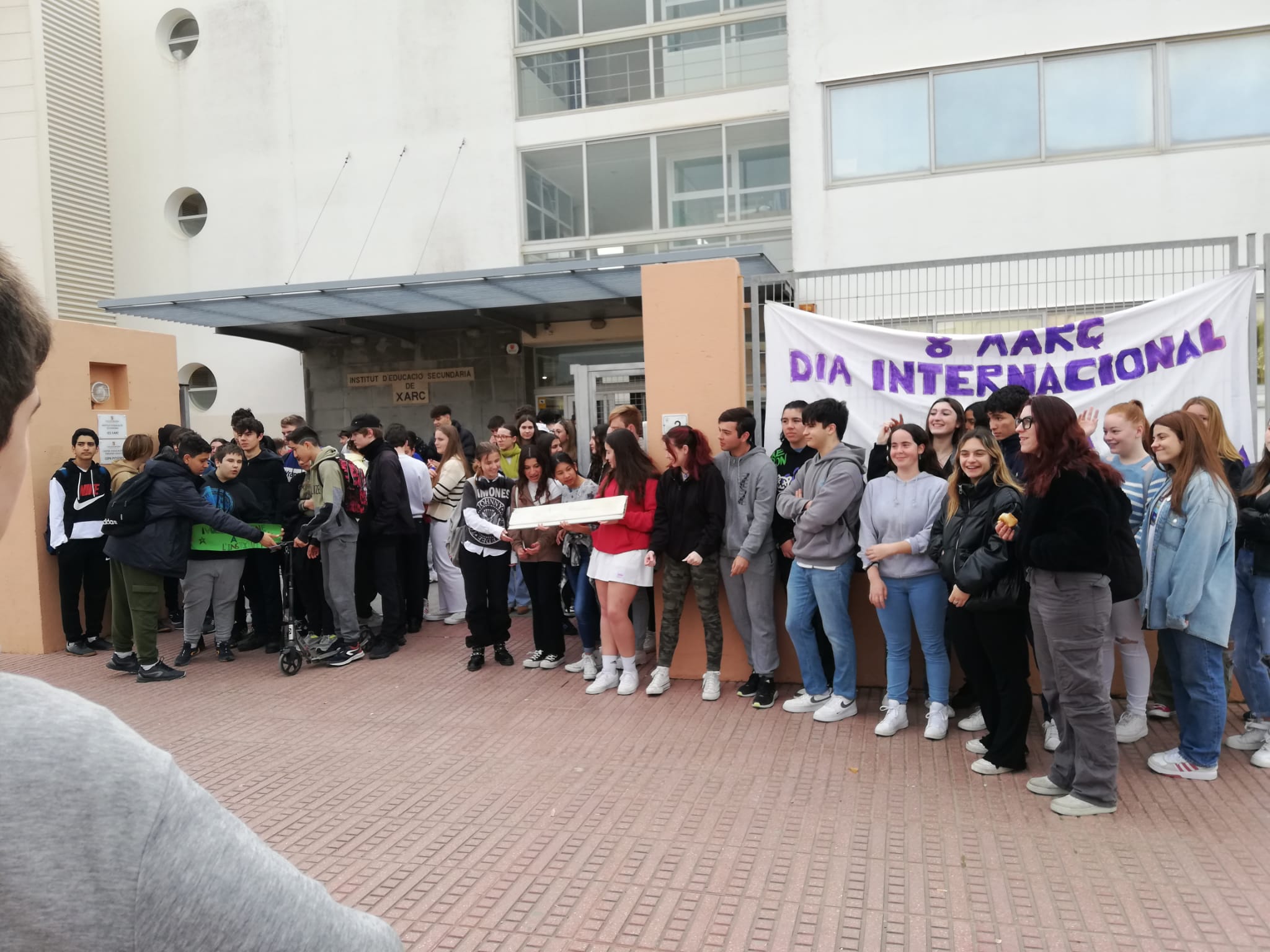 Imagen de archivo de una protestas de los alumnos del centro