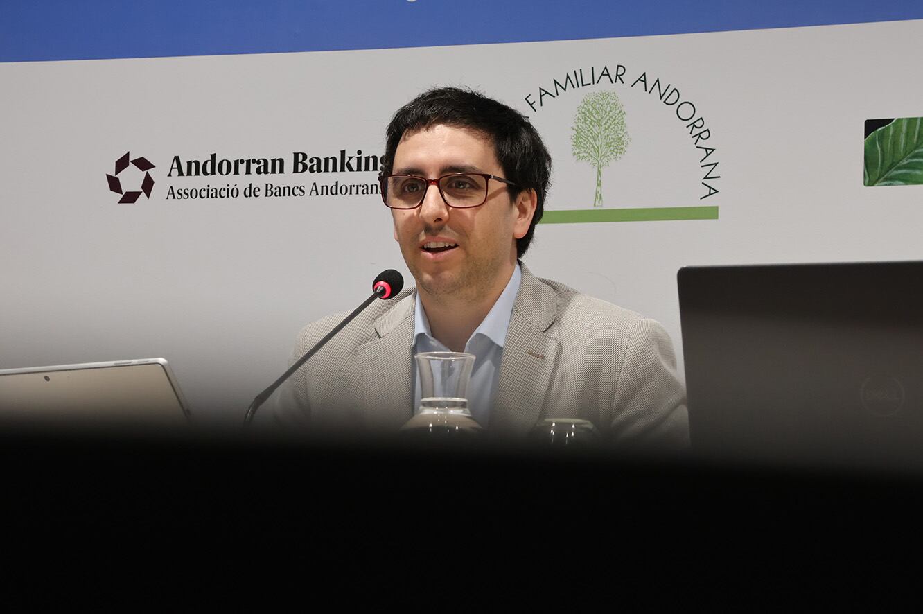 El cofundador Next AI Summit, Marc de Diego, durant la presentació de les jornades