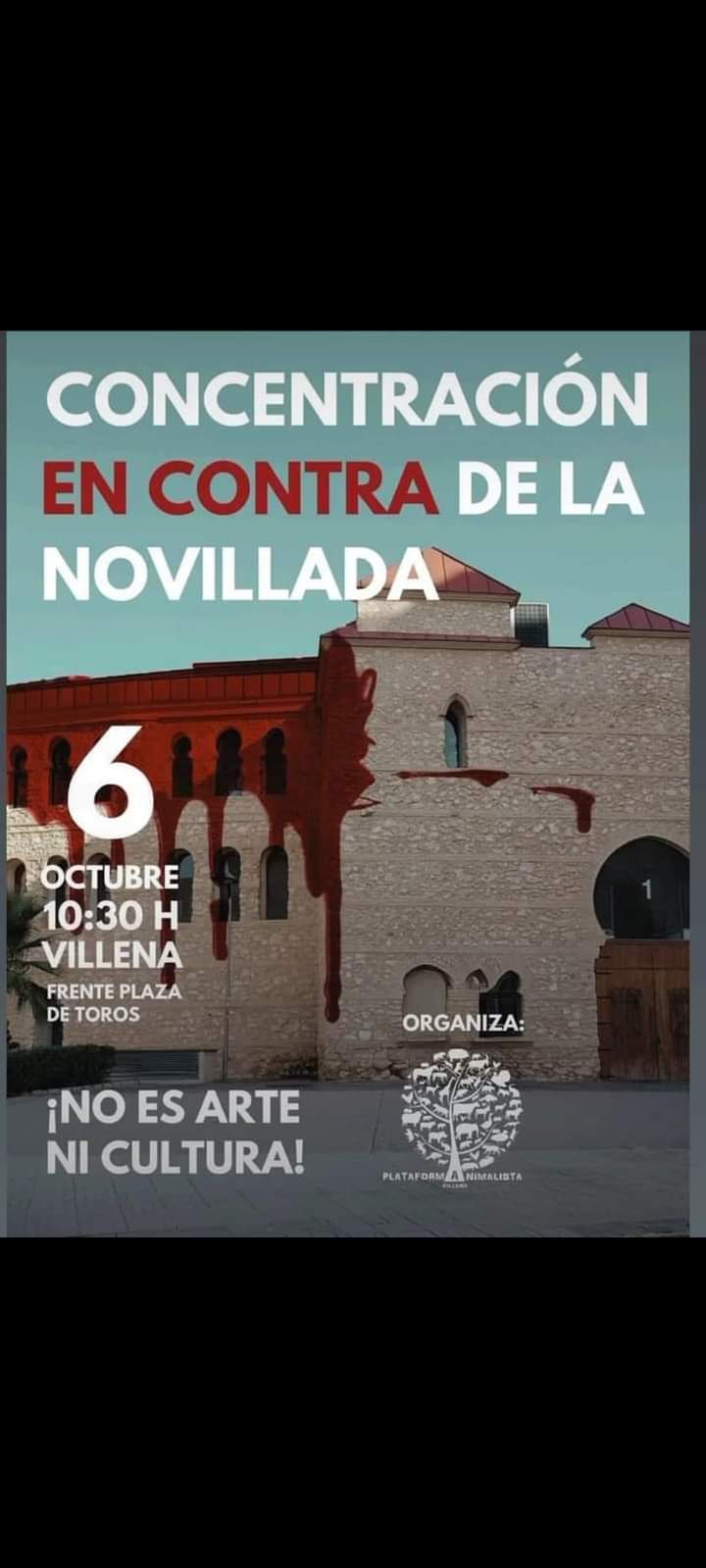 Cartel de la convocatoria del domingo