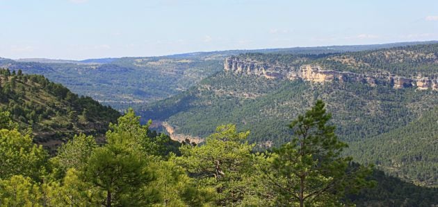 Paisajes del Parque Natural de la Serranía de Cuenca.