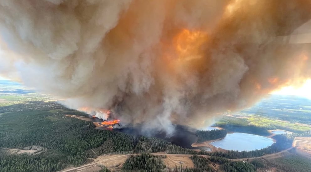 Incendio en la provincia de Alberta, en Canadá