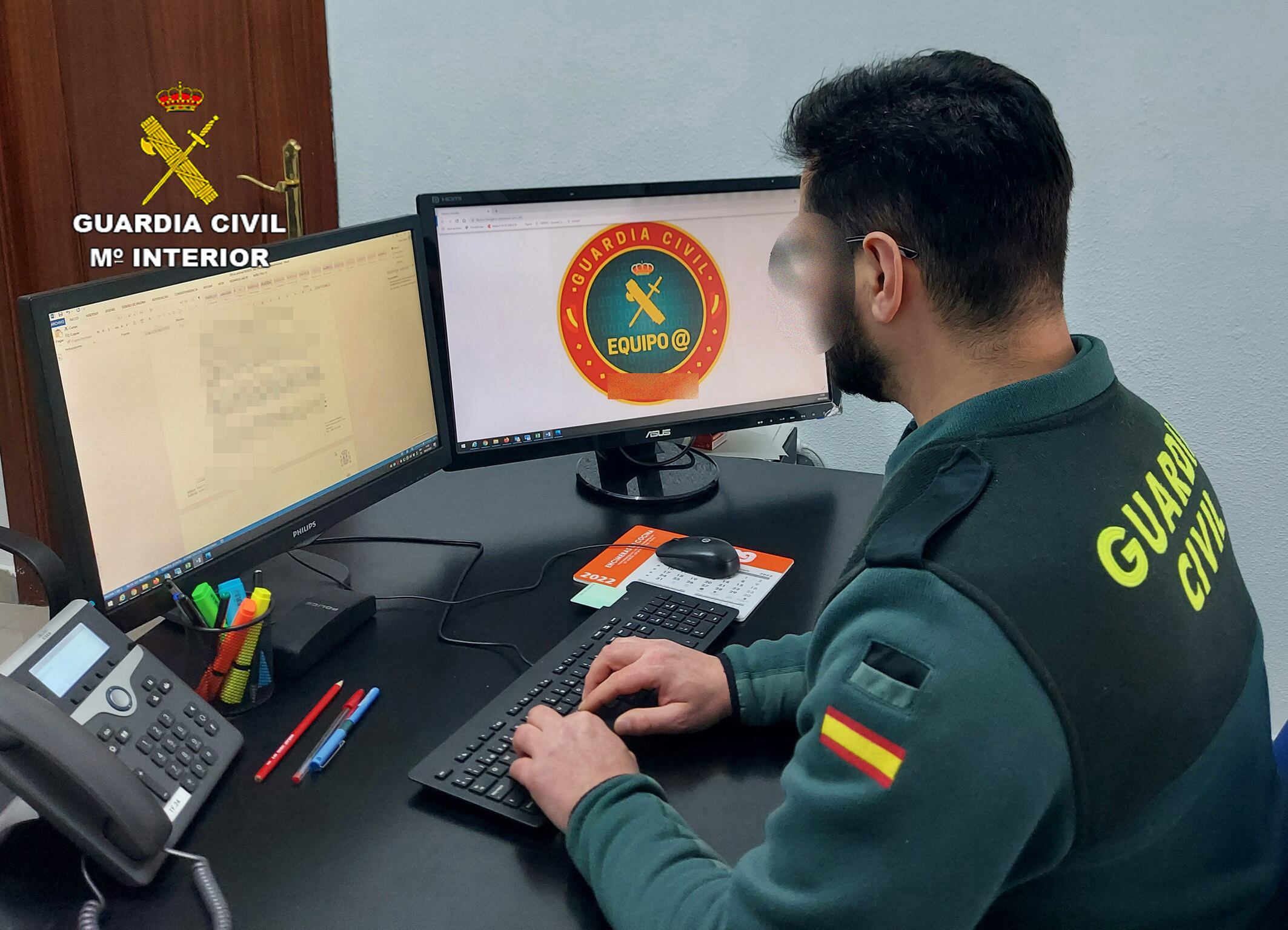 La Guardia Civil desarticula una organización criminal dedicada a cometer estafas con criptomonedas en Valencia