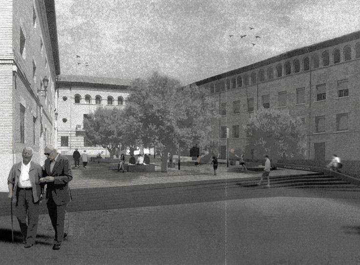 Plaza de la Constitución de Barbastro