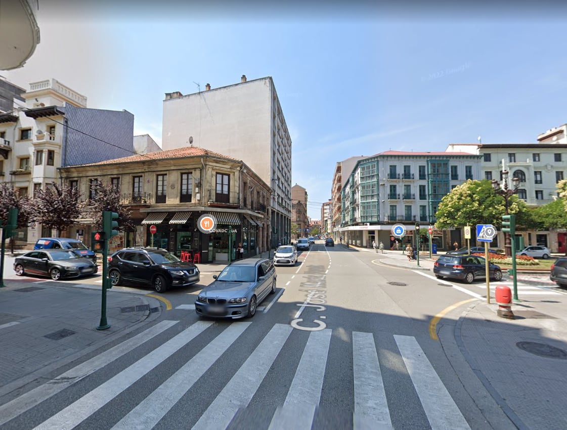 Calle José María de Pereda de Torrelavega.