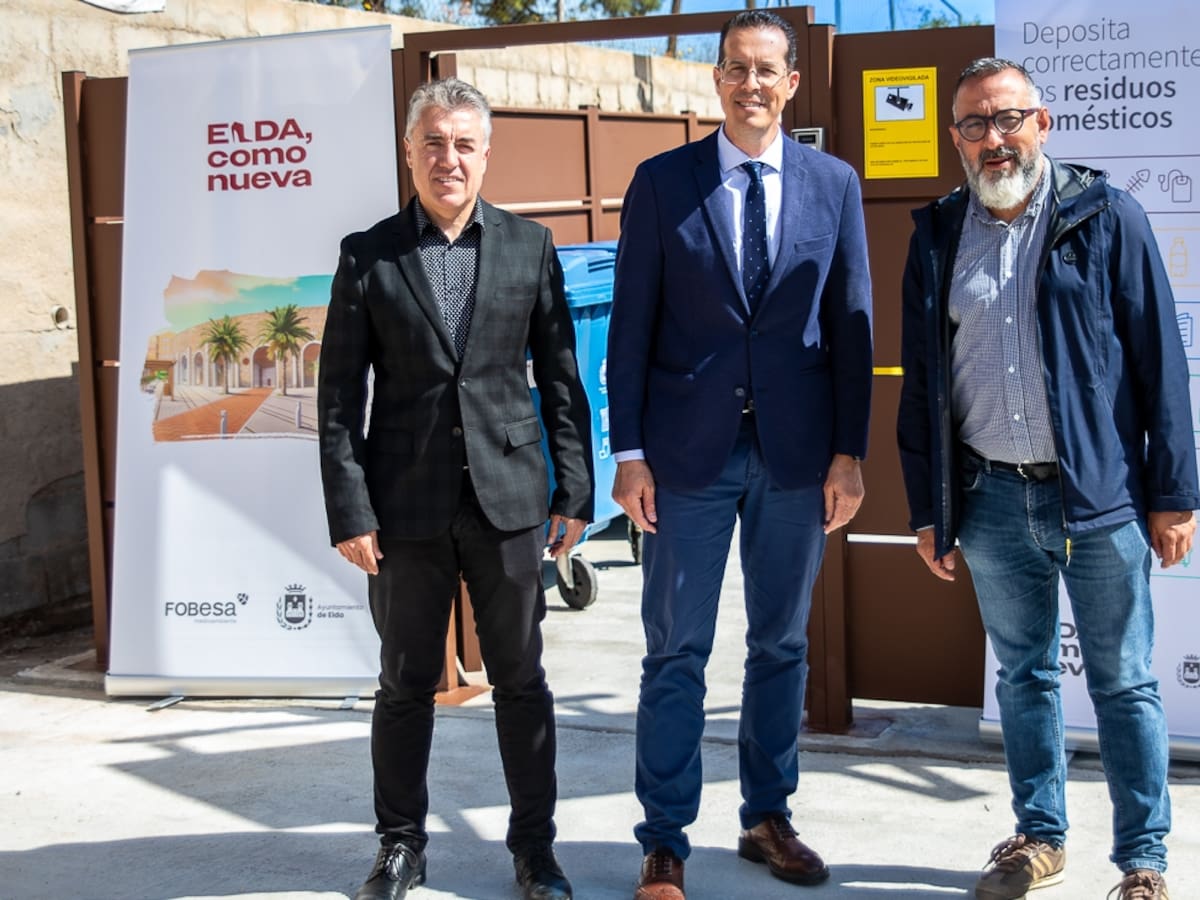 Elda instalará cinco islas de reciclaje con control de acceso para mejorar la recogida en diseminados