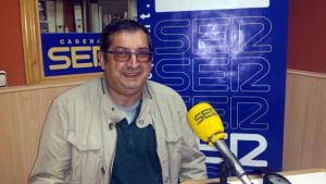 Pedro Arcos, en los estudios de Cadena SER Madrid Sur