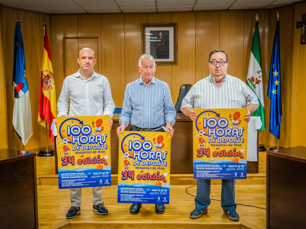 Roquetas de Mar presenta la XXXIV edición de las ‘100 Horas de Deporte’