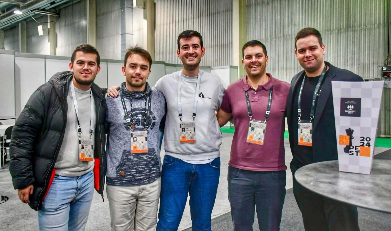 Isaac Lozano en la olimpiada de ajedrez