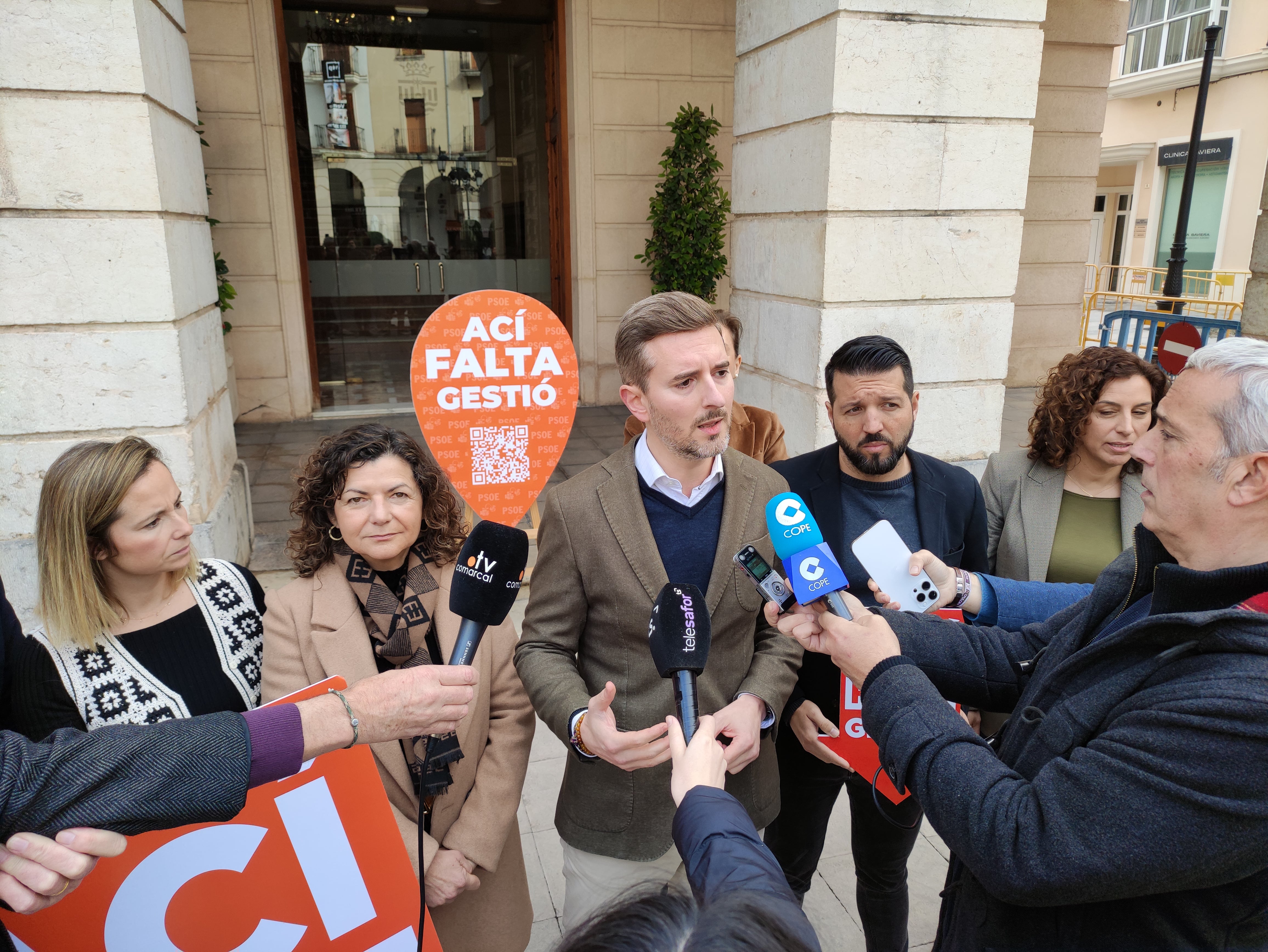 Soler presentando la campaña &quot;Ací falta gestió&quot;