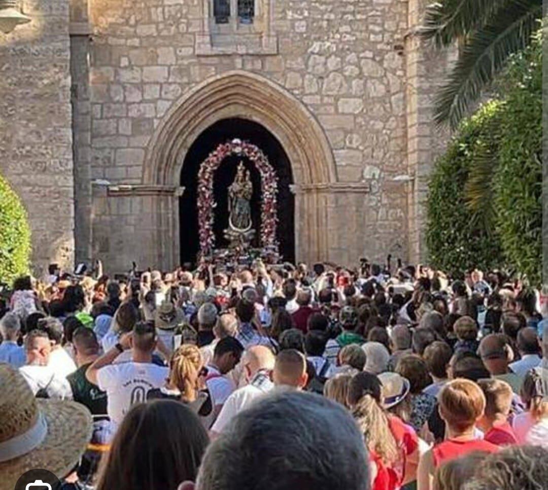 Salida de la imagen de la Virgen de Alarcos desde San Pedro en 2022