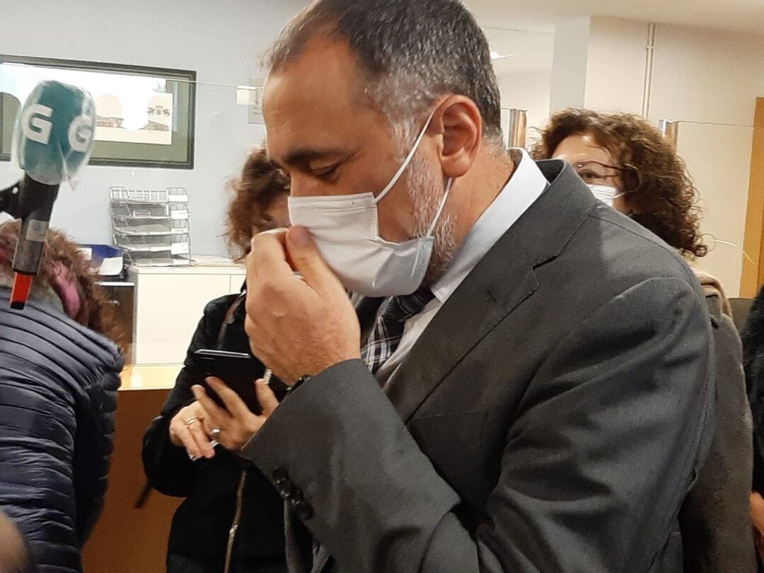 El conselleiro de Sanidade, Julio García Comesaña, en Lugo.